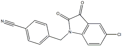 4-[(5-chloro-2,3-dioxo-2,3-dihydro-1H-indol-1-yl)methyl]benzonitrile|