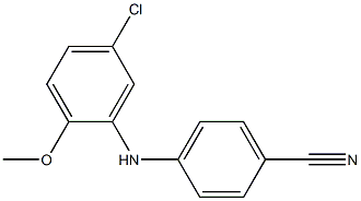 4-[(5-chloro-2-methoxyphenyl)amino]benzonitrile Struktur