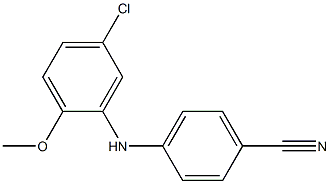 4-[(5-chloro-2-methoxyphenyl)amino]benzonitrile 化学構造式