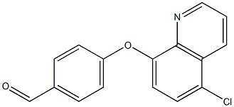 4-[(5-chloroquinolin-8-yl)oxy]benzaldehyde Structure