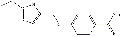 4-[(5-ethylthiophen-2-yl)methoxy]benzene-1-carbothioamide|