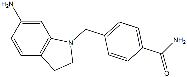 4-[(6-amino-2,3-dihydro-1H-indol-1-yl)methyl]benzamide