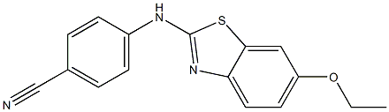 4-[(6-ethoxy-1,3-benzothiazol-2-yl)amino]benzonitrile Struktur