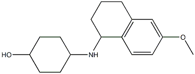 4-[(6-methoxy-1,2,3,4-tetrahydronaphthalen-1-yl)amino]cyclohexan-1-ol,,结构式