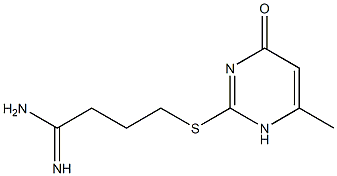 4-[(6-methyl-4-oxo-1,4-dihydropyrimidin-2-yl)sulfanyl]butanimidamide