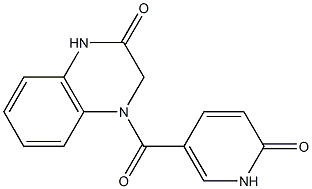 4-[(6-oxo-1,6-dihydropyridin-3-yl)carbonyl]-1,2,3,4-tetrahydroquinoxalin-2-one Structure