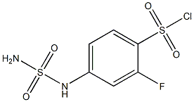 4-[(aminosulfonyl)amino]-2-fluorobenzenesulfonyl chloride,,结构式