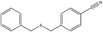 4-(ベンジルチオメチル)ベンゾニトリル 化学構造式