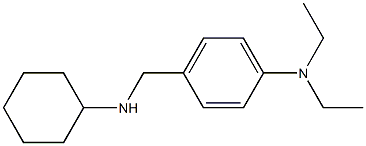 4-[(cyclohexylamino)methyl]-N,N-diethylaniline 化学構造式