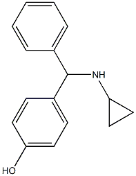 4-[(cyclopropylamino)(phenyl)methyl]phenol Structure