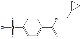 4-[(cyclopropylmethyl)carbamoyl]benzene-1-sulfonyl chloride 结构式