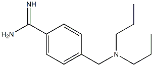 4-[(dipropylamino)methyl]benzenecarboximidamide 结构式