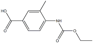 4-[(ethoxycarbonyl)amino]-3-methylbenzoic acid Structure