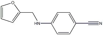 4-[(furan-2-ylmethyl)amino]benzonitrile Structure