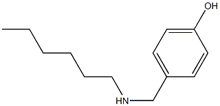 4-[(hexylamino)methyl]phenol,,结构式