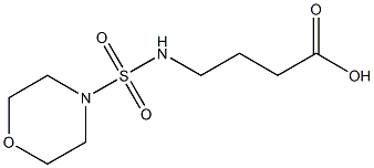4-[(morpholine-4-sulfonyl)amino]butanoic acid 化学構造式