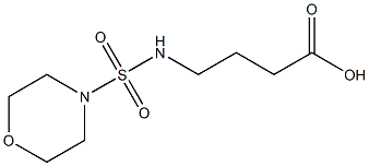 4-[(morpholine-4-sulfonyl)amino]butanoic acid Structure