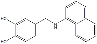 4-[(naphthalen-1-ylamino)methyl]benzene-1,2-diol Structure