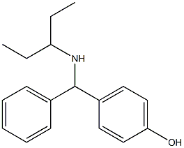 4-[(pentan-3-ylamino)(phenyl)methyl]phenol|