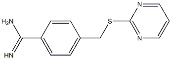 4-[(pyrimidin-2-ylsulfanyl)methyl]benzene-1-carboximidamide