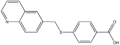 4-[(quinolin-6-ylmethyl)sulfanyl]benzoic acid|