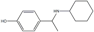 4-[1-(cyclohexylamino)ethyl]phenol Structure