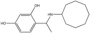 4-[1-(cyclooctylamino)ethyl]benzene-1,3-diol Struktur
