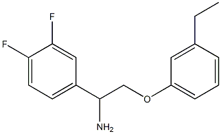 4-[1-amino-2-(3-ethylphenoxy)ethyl]-1,2-difluorobenzene|