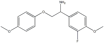 4-[1-amino-2-(4-methoxyphenoxy)ethyl]-2-fluoro-1-methoxybenzene Structure