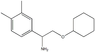 4-[1-amino-2-(cyclohexyloxy)ethyl]-1,2-dimethylbenzene Struktur