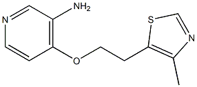 4-[2-(4-methyl-1,3-thiazol-5-yl)ethoxy]pyridin-3-amine Structure