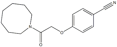 4-[2-(azocan-1-yl)-2-oxoethoxy]benzonitrile Structure