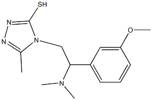 4-[2-(dimethylamino)-2-(3-methoxyphenyl)ethyl]-5-methyl-4H-1,2,4-triazole-3-thiol Structure