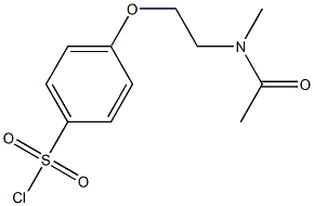 4-[2-(N-methylacetamido)ethoxy]benzene-1-sulfonyl chloride,,结构式