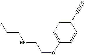 4-[2-(propylamino)ethoxy]benzonitrile 结构式