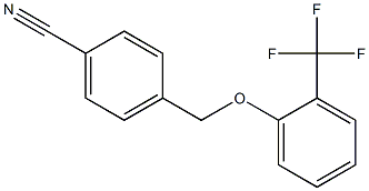 4-[2-(trifluoromethyl)phenoxymethyl]benzonitrile Structure