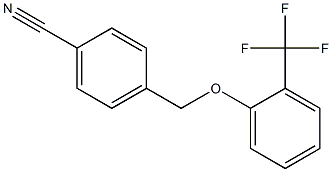 4-[2-(trifluoromethyl)phenoxymethyl]benzonitrile 结构式