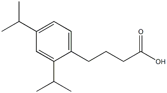 4-[2,4-bis(propan-2-yl)phenyl]butanoic acid Structure