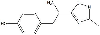 4-[2-amino-2-(3-methyl-1,2,4-oxadiazol-5-yl)ethyl]phenol Structure