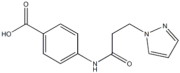 4-[3-(1H-pyrazol-1-yl)propanamido]benzoic acid