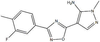 4-[3-(3-fluoro-4-methylphenyl)-1,2,4-oxadiazol-5-yl]-1-methyl-1H-pyrazol-5-amine