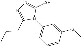 4-[3-(methylsulfanyl)phenyl]-5-propyl-4H-1,2,4-triazole-3-thiol