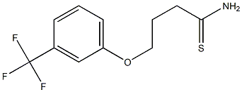 4-[3-(trifluoromethyl)phenoxy]butanethioamide 结构式