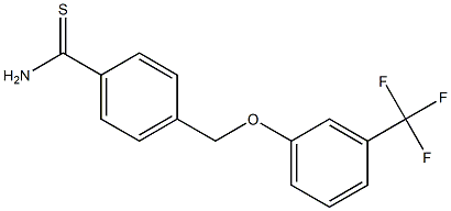 4-[3-(trifluoromethyl)phenoxymethyl]benzene-1-carbothioamide,,结构式