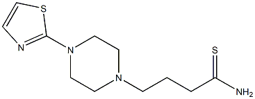 4-[4-(1,3-thiazol-2-yl)piperazin-1-yl]butanethioamide Structure