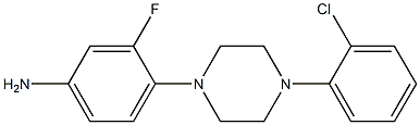 4-[4-(2-chlorophenyl)piperazin-1-yl]-3-fluoroaniline