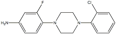 4-[4-(2-chlorophenyl)piperazin-1-yl]-3-fluoroaniline Structure