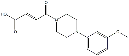 4-[4-(3-methoxyphenyl)piperazin-1-yl]-4-oxobut-2-enoic acid,,结构式