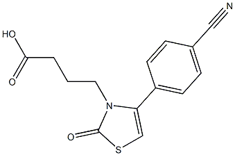 4-[4-(4-cyanophenyl)-2-oxo-1,3-thiazol-3(2H)-yl]butanoic acid