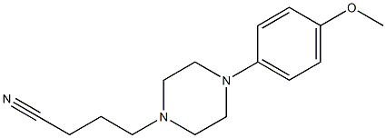 4-[4-(4-methoxyphenyl)piperazin-1-yl]butanenitrile Struktur